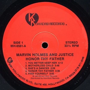 Marvin Holmes And Justice - Honor Thy Father (LP) (Very Good Plus (VG+)) - 19617 - Imagen 1 de 1