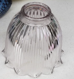 Vintage 6 in Clear Glass Tulip Shaped Ceiling Shade PERFECT MH 1025 - Picture 1 of 1