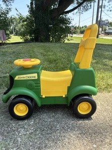 John Deere Kids 3 in 1 Ride-On Push Tractor Sound Music Toy -No Animals Figures - Picture 1 of 8