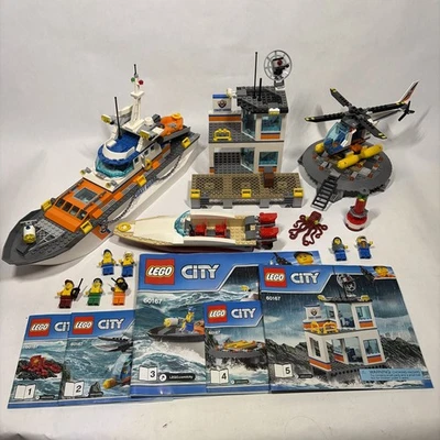 LEGO City 60167 Cuartel General de Guardia Costera 99% Completo con Instrucciones e Figuras Foto 1 de 4