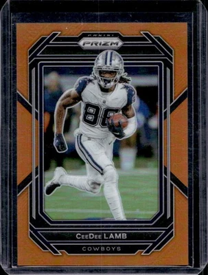 2022 Prizm CeeDee Lamb Orange #198/249 Cowboys - Image 1 of 2