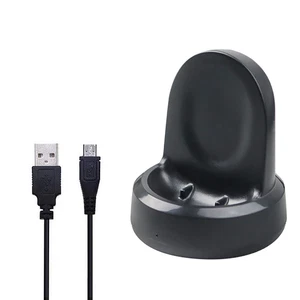 Wireless Charger Dock Holder With Cable For Galaxy Smart Watch Gear S2 S3 R800 A - Photo 1 sur 14