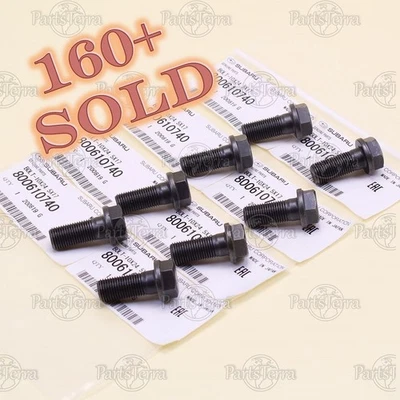 New Genuine OEM Subaru LEGACY IMPREZA WRX FORESTER Flywheel Bolts 800610740 -8pc - Image 1 of 4