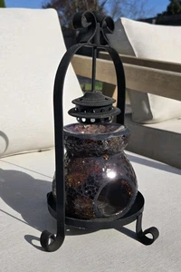 Decorative Glass Mosaic Candle Lantern 11” - Picture 1 of 3