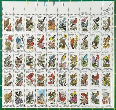 US 1953A-2002A MNH State Birds & Flowers Perf 11 1/4 x 11 ZAYIX STAMPS 0725L1247 - Image 1 of 2