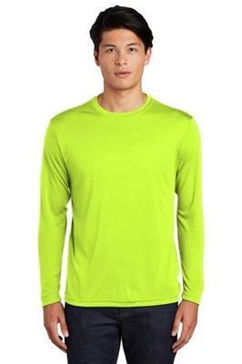 Sport-Tek Mens Long Sleeve Moisture Wicking Dri-Fit Competitor T-Shirt ST350LS - Image 1 of 3