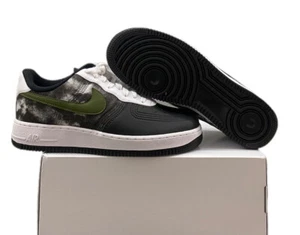 Nike Air Force 1 Low ID By You "Green White Black" DN4164-991 Size 8.5 No Lid - Picture 1 of 5