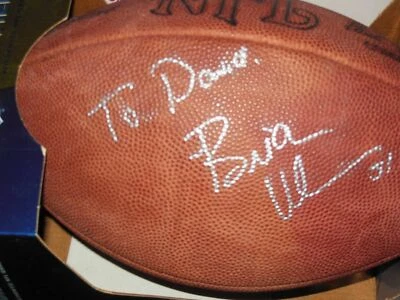 NFL GAME BALL AUTOGRAPHED BRIAN URLACHER - Image 1 of 2
