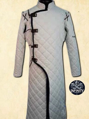 Gambesón Medieval, Armadura Acolchada Gambesón, SCA, LARP, Disfraz Medieval para Evento Foto 1 de 4