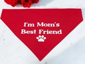 Dog Bandana OVER THE COLLAR Gift for Mom Mommy Mama Mothers Day Bandanna - Picture 1 of 6