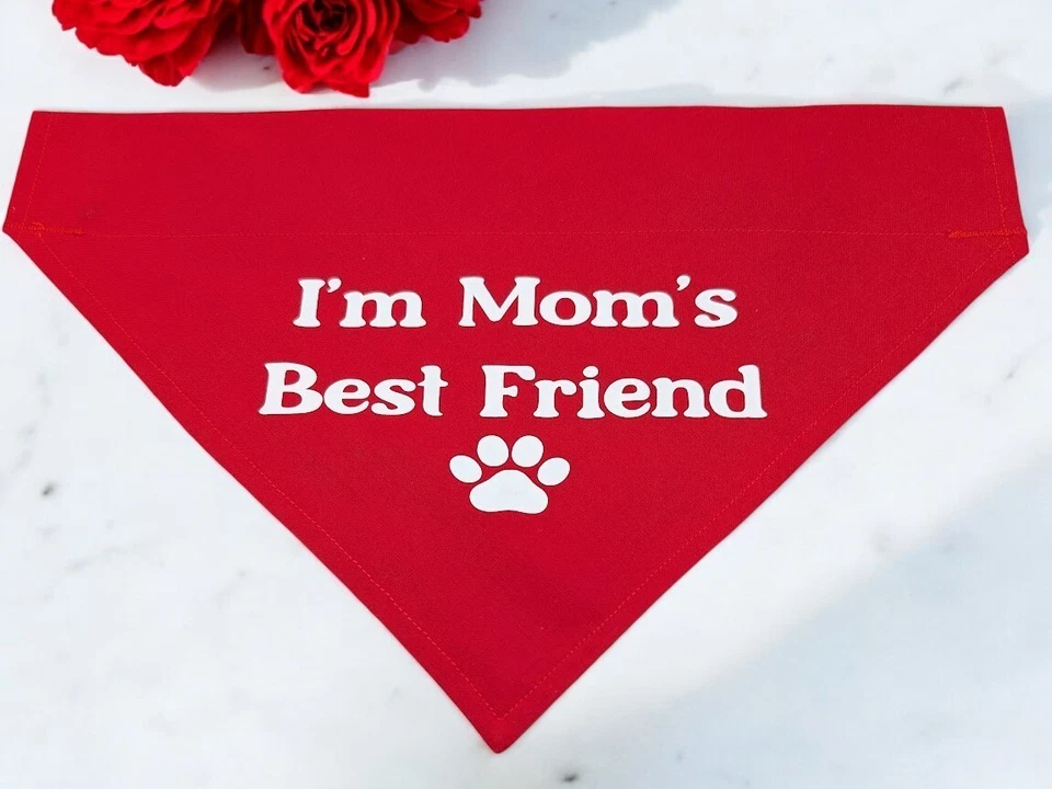 Bandana para Perro SOBRE EL COLLAR Regalo para Mamá Mamá Mamá Día de la Madre Bandana Foto 1 de 4