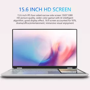 15.6" Double Screen Laptop Computer 2.9GHz 16GB RAM 1TB SSD HDMI Windows 11 - Picture 1 of 14