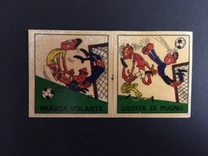 CALCIATORI PANINI 1970/71 VIGNETTA 9A / 9B NUOVA CON VELINA - Imagen 1 de 2