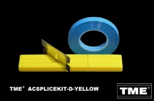 Splicing Kit Open Reel Audio W/ 1/4" YELLOW Splicing Block & Splicing Tape NEW! - Picture 1 of 5