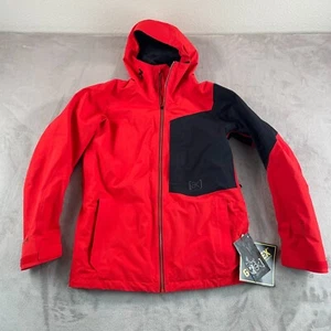 Burton AK 2L GORE Seam Tape Boom Snowboard Jacket Men Medium Red Hooded NWT - Picture 1 of 14