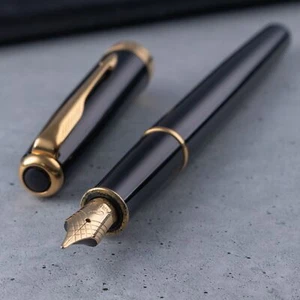 Pluma Estilográfica Parker Sonnet Premier 2005 Todo Negro Oro 18K-750 Nuevo en Caja - Imagen 1 de 7