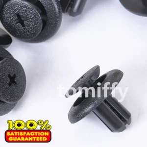 100x Fastener Rivet Push-Type Retainer Clips 7mm For Toyota Subaru Mitsubishi - Imagen 1 de 2