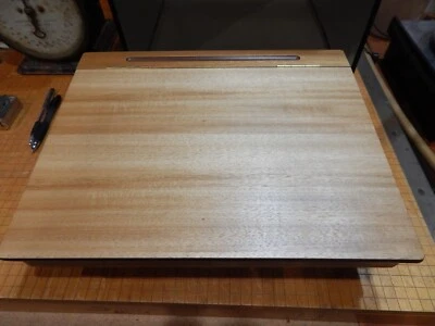 LAPGEAR Schoolhouse Lap Desk with Storage Compartments - Acacia Wood - Natural - Image 1 of 4