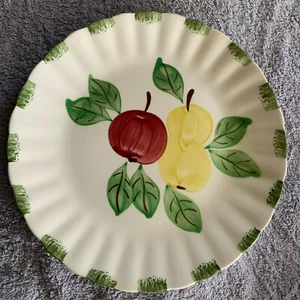 Blue Ridge Southern Potteries Apple Pear 9 1/8" Plate Orchard Glory Hand Painted - Imagen 1 de 2