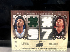 2008-09 Upper Deck Premier - Remnants Quad Shawn Marion Rashard Lewis /50 Jersey