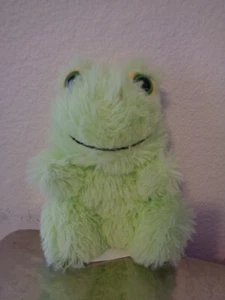 Frog Fuzzy Green 6" Sitting Shaggy Plush cute Mini Hugfun 2018 Stuffed Animal - Picture 1 of 6