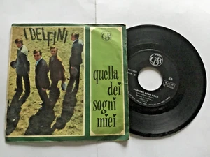 (Ita5)  I DELFINI Quella dei sogni miei. Stasera sono solo 45 GIRI Vinile - Foto 1 di 2
