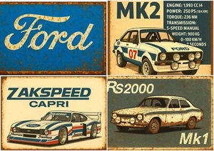 Metal Signs Retro Ford, ST RS XR3i XR4i Cars cave, Garage, Bar, Buy two 15% off - Picture 1 of 21
