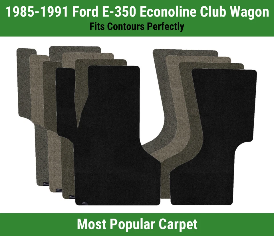 Alfombrillas de primera fila Lloyd Ultimat para Ford E-350 Econoline Club Wagon 85-91  Foto 1 de 4