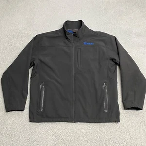 Ariat Jacket Men 2XL XXL Black Soft Shell Fleece Lined Water Repellent Western - Picture 1 of 9