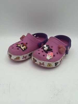 Crocs Minnie Mouse Girls Size C 8-9 Pink Clog Casual Comfort - Image 1 of 4