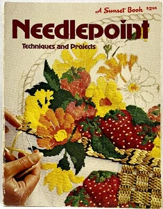 1977 Sunset Needlepoint Pattern Book Techniques & Projects 16 Designs Vntg 15292 - Picture 1 of 3