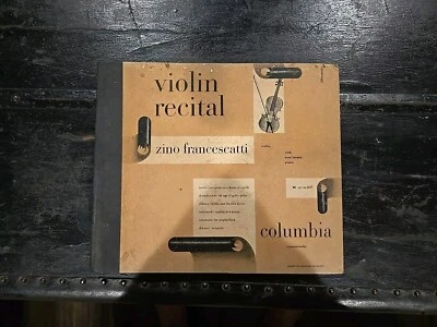  Zino Francescatti Violin Recital, 1947, Record Set of 3 M-660 Columbia,UNTESTED - Image 1 of 4