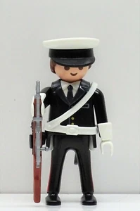 MARINE SOLDAT SCHWARZ Playmobil > Marines Kadett Military Academy USA Custom RAR - Picture 1 of 8