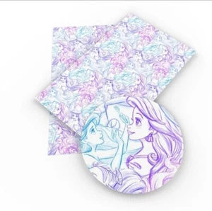 Princess Ariel FAUX LEATHER ROLL 12" x 55" mermaid character 1067961 SMOOTH - Picture 1 of 1