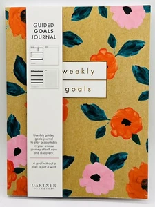 Guided Floral Weekly Goals Journal by Gartner Studios Undated Lined 192 Pg 6x8 - Bild 1 von 10