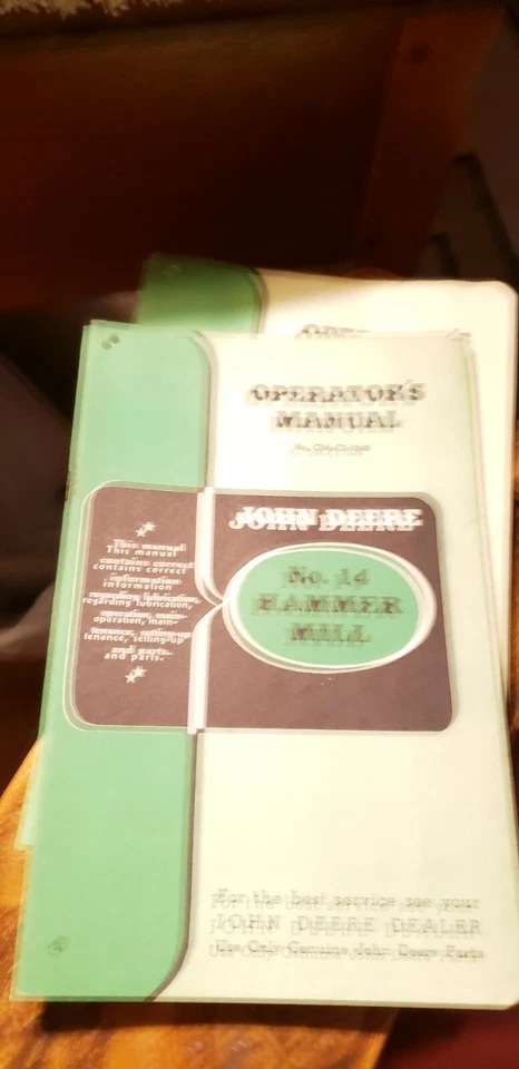 ORIGINAL JOHN DEERE NO. 14 HAMMER MILL OWNERS MANUAL  OM-C3-1048 - Image 1 of 1