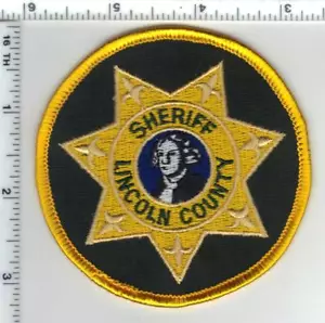 Parche de camisa/chaqueta del sheriff del condado de Lincol (Washington) de la década de 1980 - Imagen 1 de 1