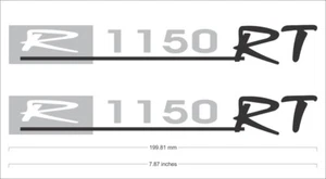 2 pieces R1150RT stickers for example BMW R 1150 RT color silver/black - Picture 1 of 4