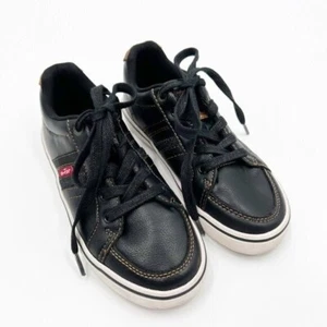 Levi’s Black Sneakers Youth Boys Kids Size 1 - Picture 1 of 10