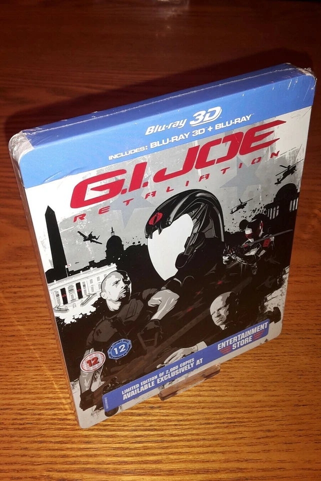 G.I. JOE: RETALIATION 3D/2D Blu-ray steelbook rare OOP UK vrsn region b free abc - Image 1 of 1
