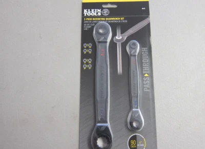 NEW - Klein Tools 68216 4-in-1 Ratcheting Wrench Set, SAE, 2 Pc. - FREE SHIPPING - Image 1 of 3