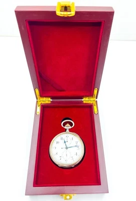 Reloj de Bolsillo Longines Cronógrafo Grands Prix Cara Abierta Estuche Plateado 52 mm Foto 1 de 4
