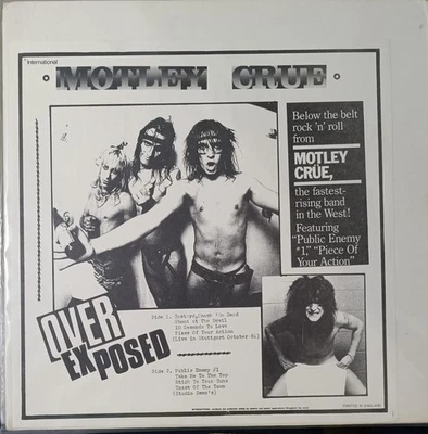 Mötley Crüe – Over Exposed Rare Vintage Collection Reforiilition Vinyl LP - Imagem 1 de 3