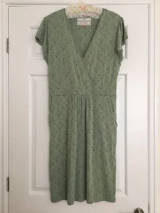 Dress Green Cotton Floral Size 12 Brakeburn - Picture 1 of 6