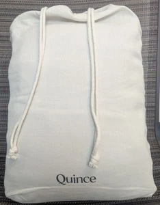 Quince 100% European Linen Double Flange Duvet Set Sand King/Cal 3PC Set -NEW- - Picture 1 of 8