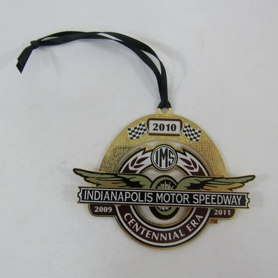 2010 Indianapolis Motor Speedway Brass Christmas Collector Ornament - Image 1 of 4