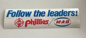 Vintage 1983 Philadelphia Phillies Follow The Leaders! MAB Sticker Unused - Picture 1 of 2