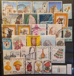 Mexico Stamp 1980 30 lot all different most used as seen, combine shipping - Picture 1 of 2