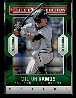 Milton Ramos 2014 Elite Extra Edition Green Status Die Cut Auto 21/25 - Image 1 of 2