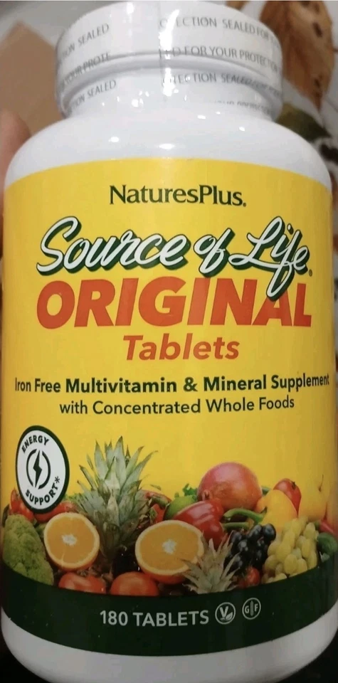 Multivitamínico NaturesPlus Source Of Life Original 180ct Sellado EXP 3/2028 Foto 1 de 1
